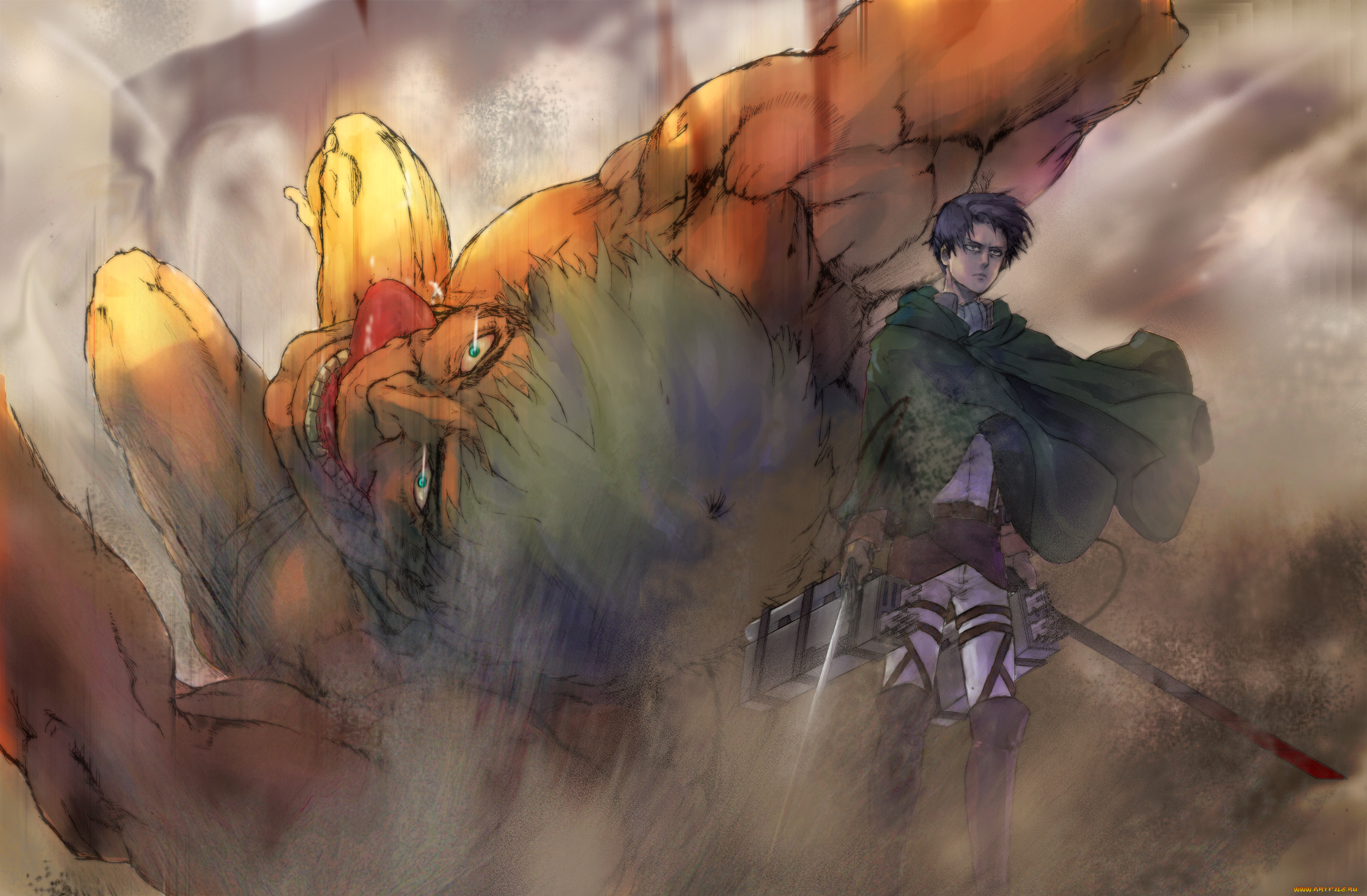 , shingeki no kyojin, art, , , , , rivaille, , , 